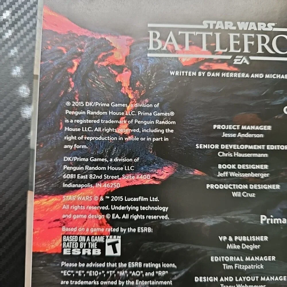 Star Wars Battlefront EA Collectors Edition Strategy Guide - 2015